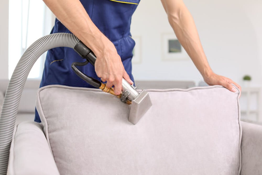 Similarly to carpets, upholstery furniture easily traps dirt and bacteria.