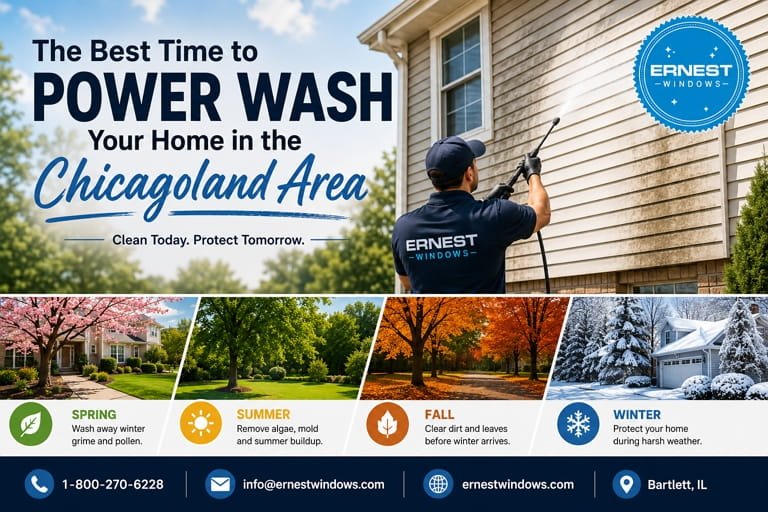 Power wash your home year-round chicago