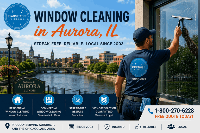 Professional Window Cleaning in Aurora IL